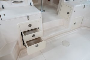 Grady-White Boats Express 330 33-foot Express Cabin Boat cockpit storage drawers