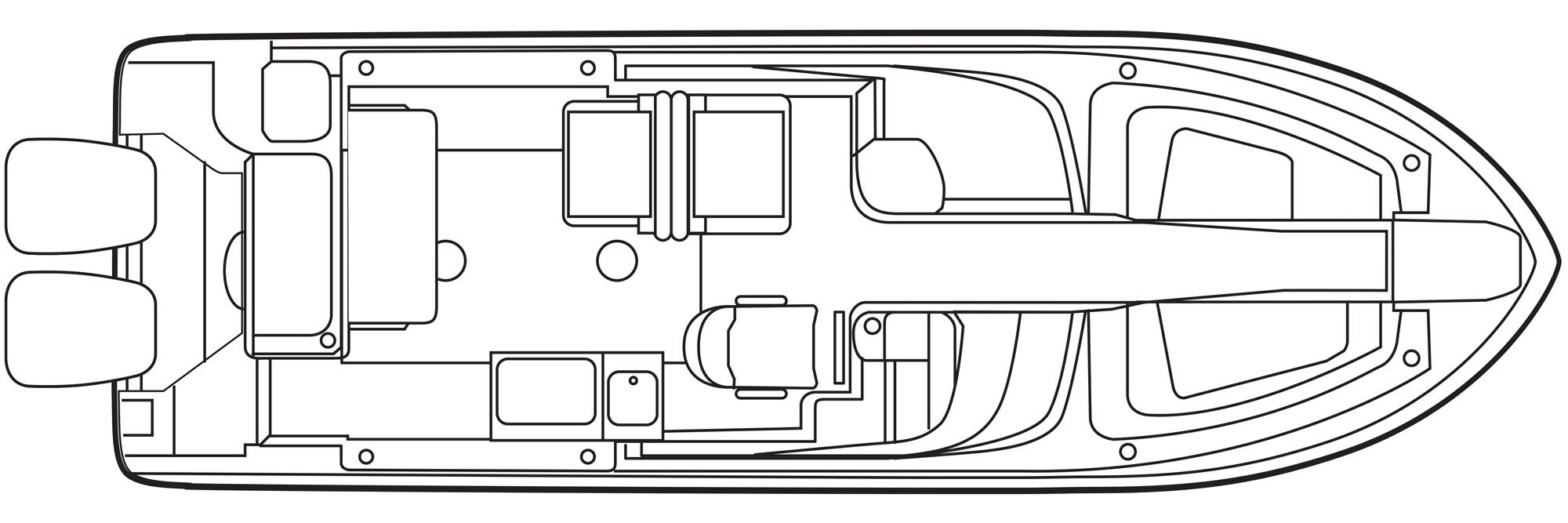 Grady-White Freedom 275 27-foot dual console boat overhead