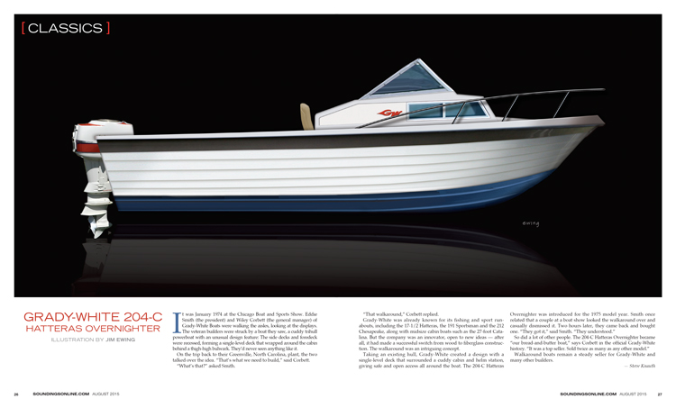 Read this article about the Grady-White 204-C Hatteras Overnighter that set the standard in the industry.