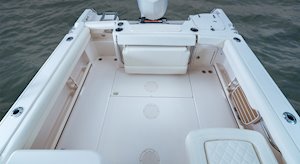 Grady-White Freedom 255 25-foot dual console boat self bailing cockpit