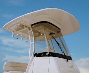 Grady-White Fisherman 216 21-foot center console T-top windshield