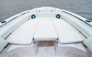 Grady-White Fisherman 216 21-foot center console optional casting platform insert with cushion