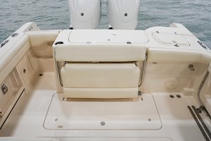 Grady-White Freedom 285 28-foot dual console boat overall cockpit with seating