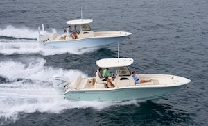 Two Grady White 281 CE Boats Running