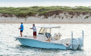 Grady White 281 CE with Men Fishing from Bow