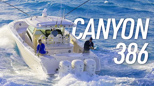 <em>Canyon 386</em> on the water!